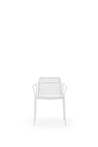 Coppia di sedie da esterno collezione Sey con braccioli, catalogo Billiani, modello SEY691