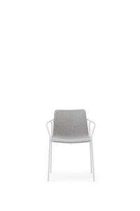 Coppia di sedie da esterno collezione Sey con braccioli rivestimento in stoffa, modello SEY690