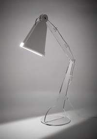 Lampada da tavolo TECNO LED bianco, catalogo IPlex, codice I00417006TAC