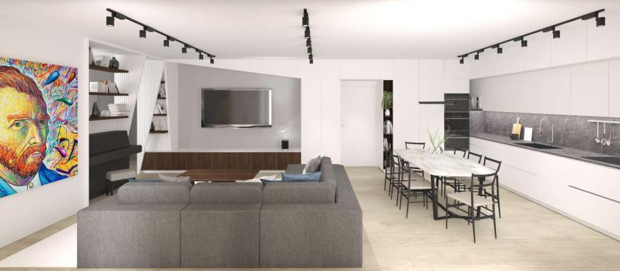 Progettazione d’interni: attico maggiolina