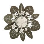 Orologio con grande cornice floreale Ciclamino, Cod. 0OR3289C34