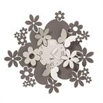 Orologio da parete con fiori Daisy, Cod. 0OR3510C135