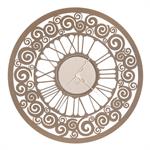 Orologio da parete con spirali Rococò, Cod. 0OR3484C20