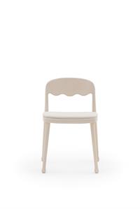 Coppia di sedie collezione Frisée con seduta imbottita, catalogo Billiani, modello FRS251