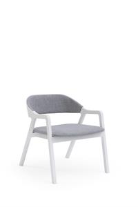 Poltroncina lounge collezione Layer con schienale e seduta imbottiti, Billiani modello LYR093