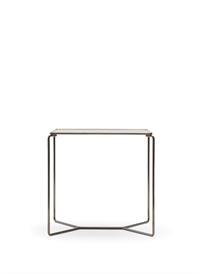 Tavolino quadrato 50x50 alto con top in marmo collezione Marcel, Billiani modello MRC474M