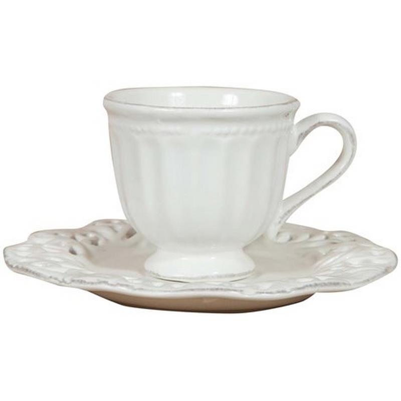 Tazze Shabby Chic, Tazza da Te con Piattino