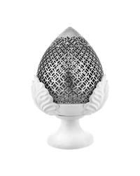 Lampada da tavolo Pomo alto H30 trafilato ME2266-2AG, Argento