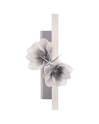 Orologio da parete con fiori verticale H80 grigio ME1958-G