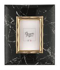 Portafoto marmo nero e oro, catalogo Bongelli Preziosi, codice ME2470-NOR
