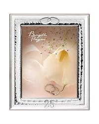 Portafoto nozze d'argento, riquadro interno 18x24 argentato CR126-4