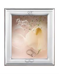 Portafoto nozze d'argento, riquadro interno 18x24 argentato CR411-4