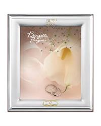 Portafoto nozze d'oro, riquadro interno 18x24 argentato CR410-4