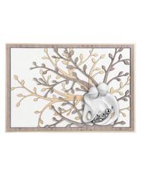 Quadro al bero della vita con famiglia 105x72, rovere ME1953-2RO