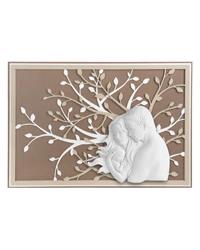 Quadro albero della vita con famiglia 105x72, nocciola ME1945-2N