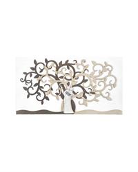 Quadro albero della vita con famiglia 80x43 nocciola, ME2460-2N