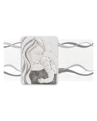 Quadro donna con bambino orizzontale 105x56, grigio ME1621-2G