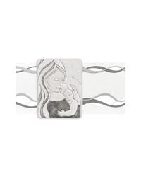 Quadro donna con bambino orizzontale 70x34, grigio ME1621-1G