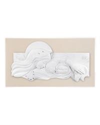 Quadro madonna con bambino 63x35, nocciola ME2106-N