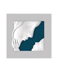 Quadro maternità 60x60, blu ME2517-3BL