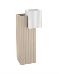 Vaso Modular quadrato H33 nocciola, ME2243-N