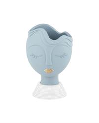 Vaso testa di donna H27 colore carta da zucchero, ME2239-2CZ