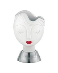 Vaso testa di donna H39 base argento, ME2239-3AG
