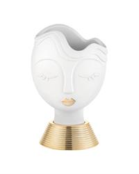 Vaso testa di donna H39 base oro, ME2239-3B
