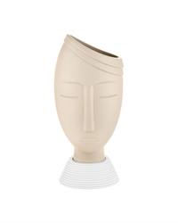Vaso testa di uomo H32 colore nocciola, ME2240-2N