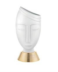 Vaso testa di uomo H45 base oro, ME2240-3B