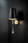 TEARS PA1, lampada da parete in pelle
