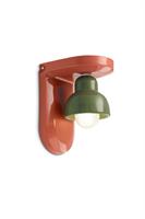 Applique a 1 luce Berimbau C2600-APS Verde Salvia e Arancio Pokè