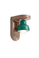 Applique a 1 luce Berimbau C2600-MOT Turchese e Marrone Moka