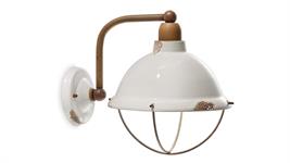 Applique con gabbia Collezione Industrial C1681 bianco