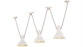 Lampada a sospensione a 3 luci Collezione Industrial C1692 bianco