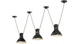 Lampada a sospensione a 3 luci Collezione Industrial C1692 nero