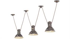 Lampada a sospensione a 3 luci Collezione Industrial C1692 tortora