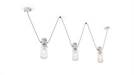 Lampada a sospensione a 3 luci Collezione Urban C1742-VIB bianco