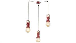 Lampada a sospensione a 3 luci Collezione Urban C1841 bordeaux