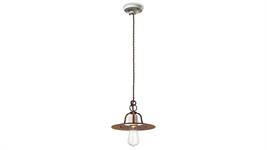 Lampada a sospensione anticata d.25 Collezione Grunge C1431 craquelè