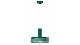 Lampada a sospensione C2502-VEB Collezione PI finitura verde bottiglia