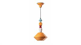 Lampada a sospensione C2510-GIA Collezione LARIAT finitura giallo