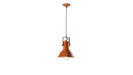 Lampada a sospensione d.23 Collezione Industrial C1691 arancio