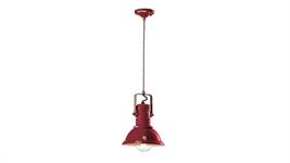 Lampada a sospensione d.23 Collezione Industrial C1691 bordeaux