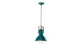 Lampada a sospensione d.23 Collezione Industrial C1691 verde