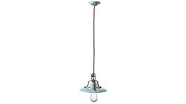 Lampada a sospensione d.25 Collezione Country C1441 azzurro