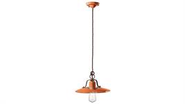 Lampada a sospensione d.30 Collezione Country C1442 arancio