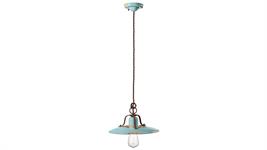 Lampada a sospensione d.30 Collezione Country C1442 azzurro