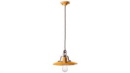 Lampada a sospensione d.30 Collezione Country C1442 giallo