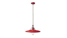 Lampada a sospensione d.40 Collezione Country C1443 rosso